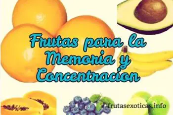frutas para la memoria y concentracion