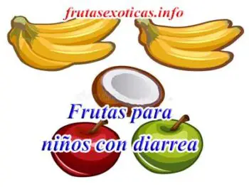 frutas para niños con diarrea