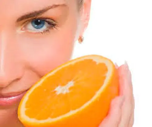 hidratar la piel con naranja