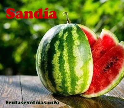 fruta sandia tipos y variedades